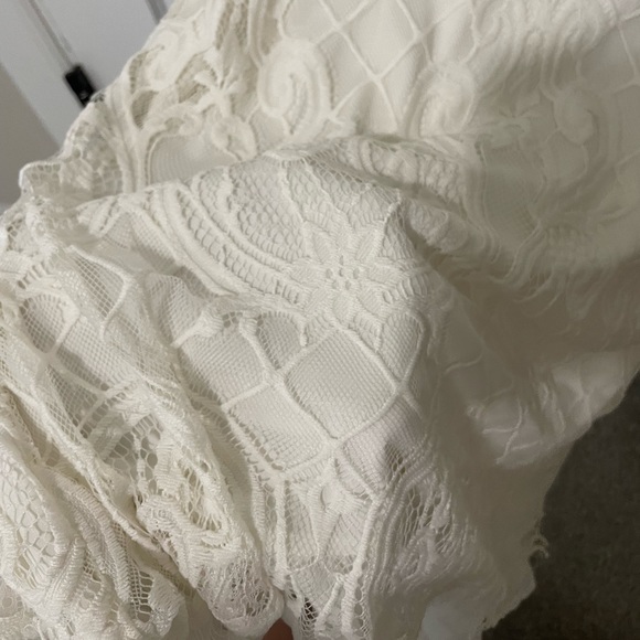 Alfani White Lace Top Size Small - Picture 3 of 5